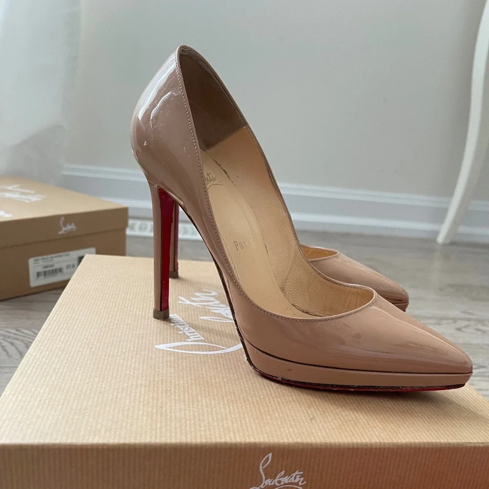 Christian Louboutin 120mm Pigalle Platform 37.5 - Picture 1 of 9